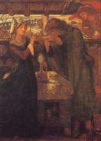 Rossetti, Dante Gabriel - Tristram and Isolde Drinking the Love Potion
